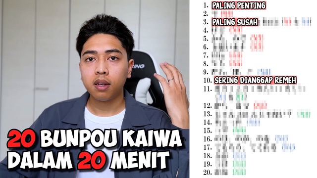 Sampul video: Bunpou Percakapan